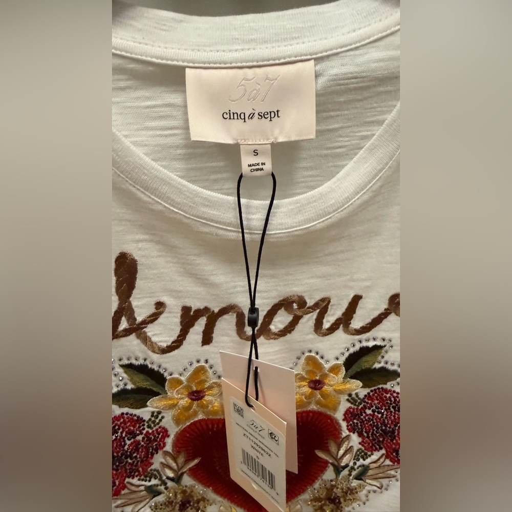 NWTA Cinq à Sept Western Amour Shrunken Tee - Picture 7 of 8